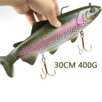 Artificial Wobblers Bait De Gran Tamaño 20/30cm Para Pesca En El Mar Lure Suave Simula Swimbait Crank Bait Para Pesca En Agua Profunda Pike Pesca Tackle - details 0