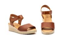 AE-649 Negro - Rojo - Beige - Cuero - Blanco - Platino Hecho en España Sandalias Mujer Piel Negro- Rojo - Beige - Cuero - Blanco - Platino Velcro Cuña Numeración: 35-41 Marca: Alto Estilo planta de gel y cierre velcro super comoda ideales para el verano - details 12