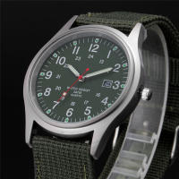 Reloj De Cuarzo Para Hombre Negro Con Correa De Nylon Militar Deportiva Moda Cuadro De Numeros Arábigos Clavija De Hebilla - details 6