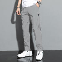 Pantalones Deportivos De Seda Hielo Para Hombre Transpirables Y Cómodos Con Mangas Rectas Secado Rápido Pantalones Casuales Elásticos Para Verano - details 3