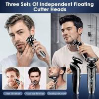 in 1 Afeitadora electrica hombre, Maquina de Afeitar con Pantalla LED, Recortar Cabello,Vello Corporal, Limpiar Cara - details 3