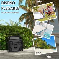 Outsunny Tumbona Plegable Tumbona de Jardín con Respaldo Ajustable en 4 Niveles Orificio de Lectura y Reposacabezas para Terraza Piscina 194x72x31 cm - details 4