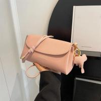 Nueva Bolso De Hombro PU Con Colgante De Elefante Moda Sólida Popular Bandolera Para Mujer Tamaño 20*11*10cm Colores Rosa Negro Beige Caqui - details 3