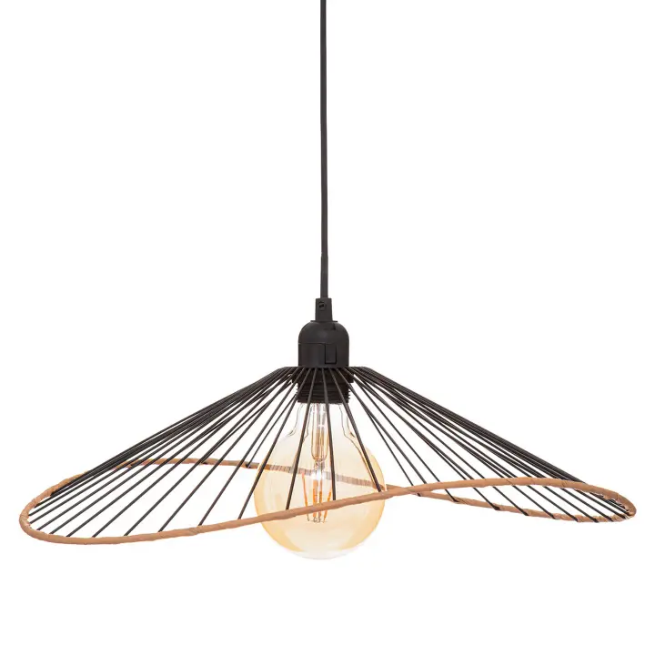 Atmosphera Lámpara Colgante Metal Negra D45 Forma Voluptuosa - 1