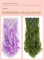 Extensiones De Cabello Sintético Clip in 7 PCS Para Un Cabello Completo 22 Pulgadas Largo Rizado Ondulado Para Mujeres Y Niñas Piezas De Cabello Artificial - details 8