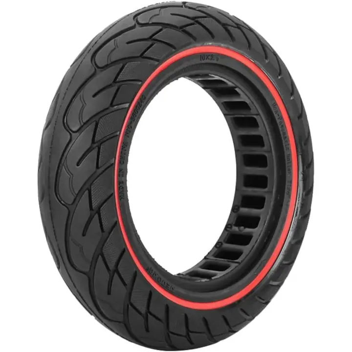 Rueda Maciza 10x2.5 Pulgadas (Llanta ancho 45mm)Antipinchazo para Patinete Eléctrico,Goma Sólida, Neumático Sólido para Ninebot Segway MAX G30 G30P G30LP, Kugoo M4 M4Pro F40/,hiboy S2 Max / max3 / Titan Pro / Titan / gotex G4 / g Max,10 Pulgadas 60/70-6.5 - 1