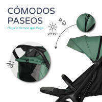 Ms - Silla de Paseo iWalk Autofolding | Carrito Bebe ligero desde Nacimiento hasta 48 meses o 22 kg | Botón Plegado rápido, Amortiguadores, Capota XXL Hidrófoba, ruedas grandes y reclinación máxima - details 1