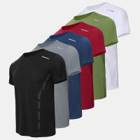 Camiseta De Deporte Para Hombres Verano Secado Rápido Moda Impresión Manga Corta Cómoda Y Suelta Para Jóvenes Correr Fitness Joker T-shirt - details 1