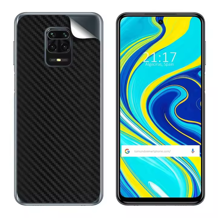 Pegatina Vinilo Autoadhesiva Textura Carbono para Xiaomi Redmi Note 9S / Note 9 Pro - 1