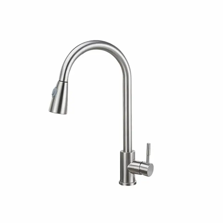 Tienda BIT Grifo de Cocina Acero Inoxidable Clásico Cabezal de Pulga Mezclador Un Solo Agujero - 1
