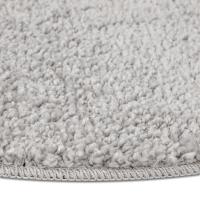 Alfombra Shaggy con respaldo de látex Gris ø120 cm - details 6