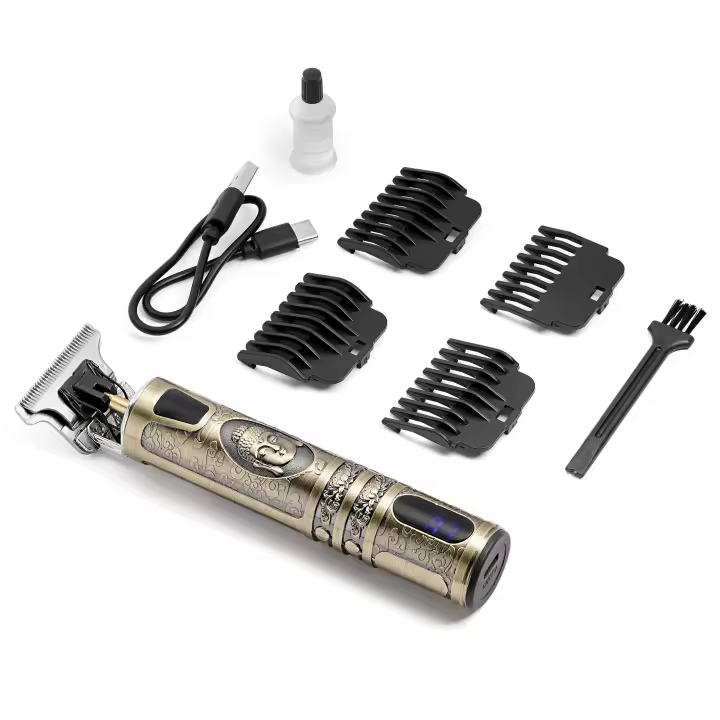 Maquinilla Bakano Golden 2.0 Original, recorte de barba, depilación masculina, corte de pelo y barba, recargable, recortadora profesional eléctrica para hombres - 1