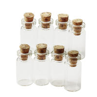 50pcs Botellas De Vidrio Mini DIY Con Tapa De Madera Para Mensajes En Mar Adentro Jars Pequeños Para Decoración Y Manualidades 13x18mm - details 11