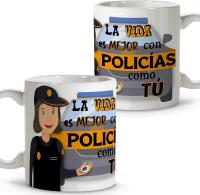 Taza Policía Local y Nacional – Tazas Originales y Personalizadas para Regalar – Regalo Único para Policías – Taza de Cerámica 330 ml – Detalle Perfecto para Profesionales de la Policía - details 1