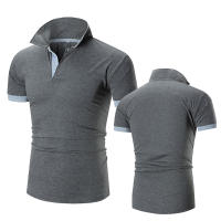 Camisa Polo Hombre Verano Nueva Cuello Vacío Manga Corta Transpirable Moda Negocios Marca Ropa Hombre Estilo Casual Contraste De Colores - details 10