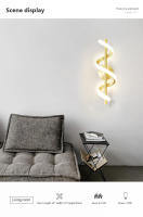 Lámpara De Pared LED Minimalista Nórdica Para Dormitorio Y Sala De Estar En Blanco Negro Y Oro Iluminación Decorativa Para Pasillo Y Corredor - details 3