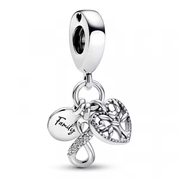 Pandora - Charm Colgante Triple Infinito Familia 792201C01 - 1