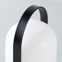 Lámpara de Mesa LED INALÁMBRICA de Exterior - Diámetro 13cm Alto 22cm - Color Negro🖤- SpazioLuzio - details 1