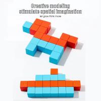 Bloques De Construcción De Madera Con Proyección 3D Para Niños Mejora El Pensamiento Espacial Tridimensional Juguete Educativo Para Bebés Y Niños De 3-6 Años - details 14