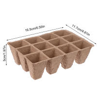 5Pcs Bandeja De Semillero Biodegradable Con 12 Agujeros Para Jardinado Sistema De Crecimiento Hidroponía Herramientas De Plantación - details 15