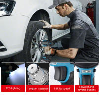 Llave de impacto eléctrica de 1800 N.M, torque de 1500 W, llave de impacto inalámbrica con batería, llave de impacto de 1/2" para reparación de automóviles, 0-7200 RPM para batería Makita de 18 V - details 2