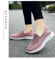 Zapatos De Deporte Casual Para Mujer Verano 2025 Ultra Ligeros Y Comodables Suela De Goma Transpirables Mesh Zapatos Planos Sin Talla - details 17