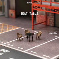 Kicarmod Kit De Mesa Y Silla De Sofá a Escala 1/64 Paquete Con Escenas Arquitectónicas Y Modelos De Coches a Escala Compatible Para Juegos De Figuras De Acción - details 3