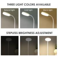 Lámpara De Escritorio LED Portátil Con Cable USB Luz De Mesa Soporte 3 Colores Sin Destello Protección Ocular Para Dormitorio Lámpara De Borde - details 0