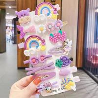 Juego De 14 Pinzas Para El Cabello De Princesa Bebé En Colores Caramelo Accesorios De Cabello Lindos Con Flores Animales Y Estrellas - details 8