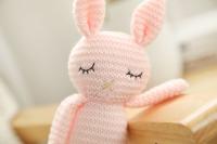 Muñeco De Peluche De Conejo Hecho a Mano Juguetes Para Niños Y Niñas Almohada De Suavecita Para Dormir Regalo De Cumpleaños - details 6
