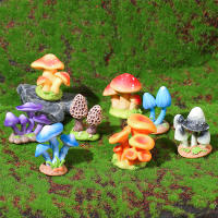 Decoración De Acuario De Mini Figure De Setas De Resina Para Jardín Faeérico Landscape Micro Ornamento Artificiales Plantas - details 1