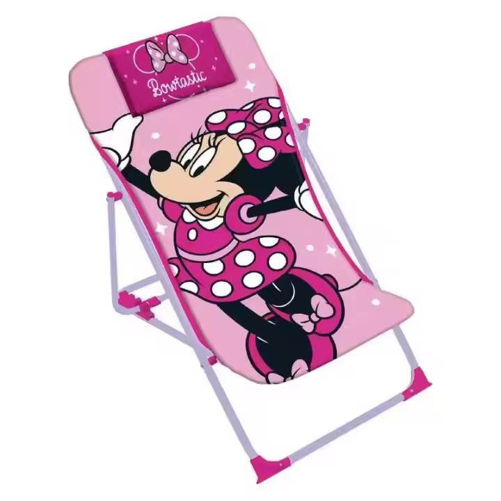 Tumbona Plegable Infantil Minnie Mouse Rosa Arditex WD16122 - 1