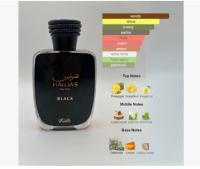 Perfume árabe de hombre Hawas Black for him  Rasasi 100ml,Fragancia exclusiva ,duradera, oriental, Perfume amaderado, cítrico NOVEDAD - details 1