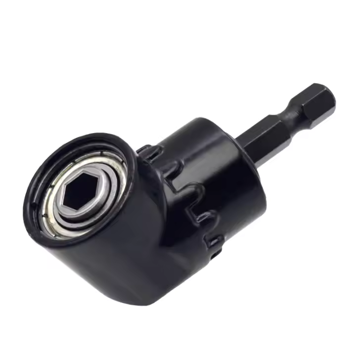 Adaptador De Taladro De 105 Grados 1pc Soporte Hex Bit Destornillador Impacto Extensión 1/4 Para Llaves Y Taladros Con Mango Y Cabeza Magnética - 1