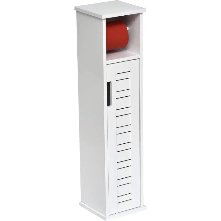 ARISE SHOP-Mueble Reserva Y PORTAROLLOS Papel 1 Puerta + Estante Interior,● Tamaño: 18 x 18 cm, altura 75 cm. - 1