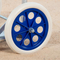 AKTIVE Carro mesa playa, 47x76x100 cm, Con bolsillo y rejilla auxiliar, Soporta 20 kg, Carro transporte playa, Carro para playa, Carro playa ruedas grandes, Carrito plegable transporte, Carro portasillas playa, Carro de playa, Carro playa plegable - details 5