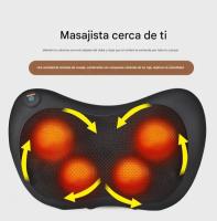 Masajeador de columna cervical, masajeador de cintura y cuello, almohada de masaje eléctrica de múltiples cabezales totalmente inteligente para el hogar y el coche - details 3