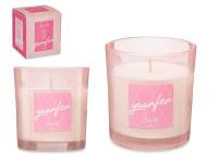 Bellas Extensiones- Acorde Vela Vaso de cristal aroma Peonia 120g (6 unidades), Vela perfumada para el hogar. fragancia hogar fabricado en españa. - details 1
