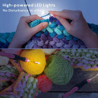 Ganchos de Crochet LED Luz Up Acero Inoxidable Carga Rápida USB Nivel de Luz Bright - details 6