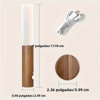 Lámpara De Pared LED Recargable Con Sensor De Movimiento Inteligente Para Pasillo Dormitorio Escaleras Baño Armarios Decoración Luz Nocturna Portátil Magnética - details 8