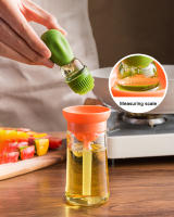 Botella De Aceite Portátil Para Cocina Con Cepillo De Silicona Y Medidor Cuantitativo Dispensador De Aceite Para Barbacoa Y Hornear Resistente Al Calor Y Fácil De Limpiar - details 4