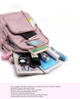 Mochila De Color Sólido Con Manija De Malla Y Correa Curvada De Alta Capacidad Para Viajes Cierre De Cremallera Capa Interna De Nylon Para Hombres Y Mujeres - details 6