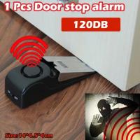 Alarma De Puerta Inalámbrica Mini 120dB Para El Hogar Sistema De Seguridad Alerta Stopper Wedge Shaped Bloqueo Del Sistema - details 0