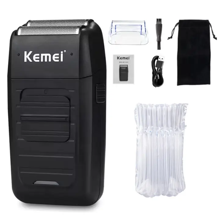 Kit De Pelacabelos Profesional Kemei KM-2296 KM-2299 KM-1102 Máquina De Afeitar Eléctrica Para Hombres Trimmer Sin Cable Con Indicación De Carga Ajuste De Longitud De Corte Material De Hoja De Aluminio - 1