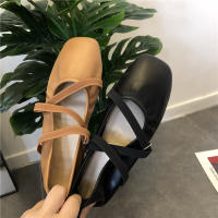 Zapatos De Ballet Para Mujer Cómodos De Cuero 2024 Zapatos De Lujo Con Punta Cuadrada Y Doble Hebilla Mary Janes Casual Primavera/Automnoinstalación Superior De PU - details 6