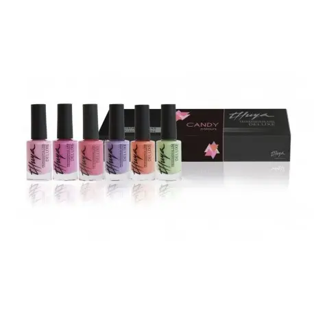 THUYA KIT ESMALTES DELUXE CANDY 6 UNIDADES - 1