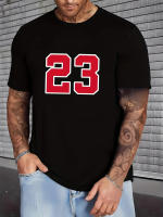 Camiseta De Algodón Puro 100% Para Hombre Verano Suelta Casual Estampado Cómoda Y Transpirable Cuello Redondo Manga Corta Top - details 1