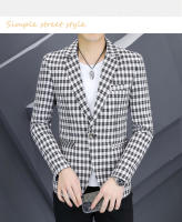 Nueva Chaqueta De Negocios Para Hombre 2024 De Alta Calidad Moda Casual Tendencia Gris Regular Cierre Frontal Soltero Polyester - details 6