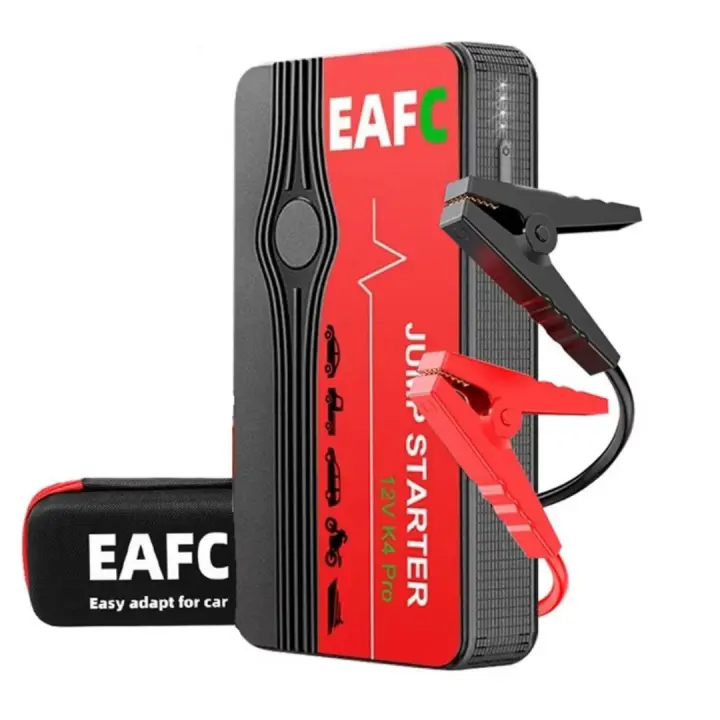 Arrancador de batería portátil para coche, 12 V, 600 A, dispositivo de arranque para diésel, gasolina, cargador de batería para coche, potenciador de batería - 1