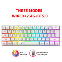L500 Wired/Wireless Gaming Keyboard 61 Keys With Dynamic RGB Backlight For PC Laptop Gamer - details 12